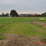 Ligweide met toekomstig terras rechtsachter